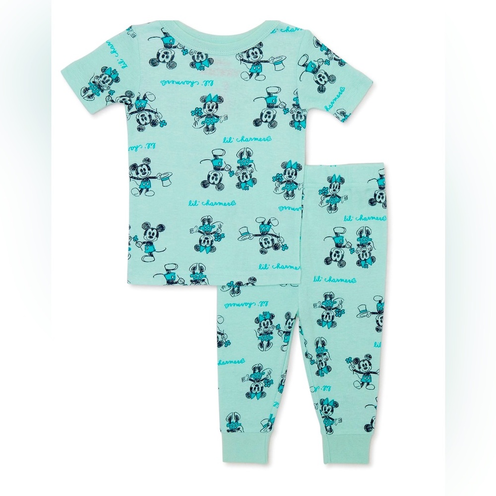 Toddler UniSex Mickey and Minnie St. Patrick’s day Pajamas